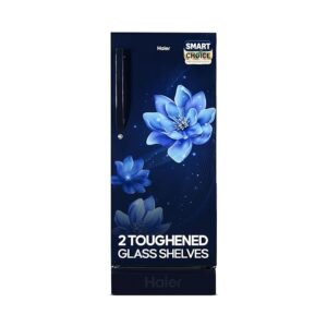 Haier 190L 5 Star Direct Cool Single Door Refrigerator | 3 Toughened Glass Shelves | Fast Ice Making in Just 60 minutes | Large Veg Box| Easy Clean Back