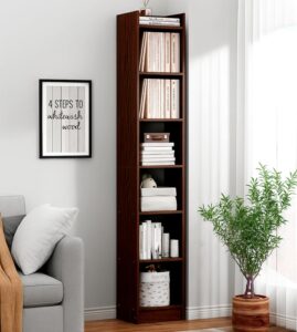 Enigmatic Woodworks Wooden Large Open Bookshelf Multipurpose for Home Rack .