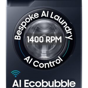 Samsung 12 kg, 5star, AI Control, AI Ecobubble, Super Speed, Wi-Fi, Hygiene Steam with Inbuilt Heater.