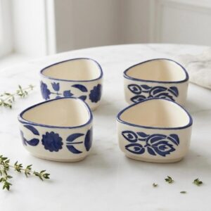 U & U UNIQUE UTILITIES Ceramic Chutney Bowl Set of 4 .
